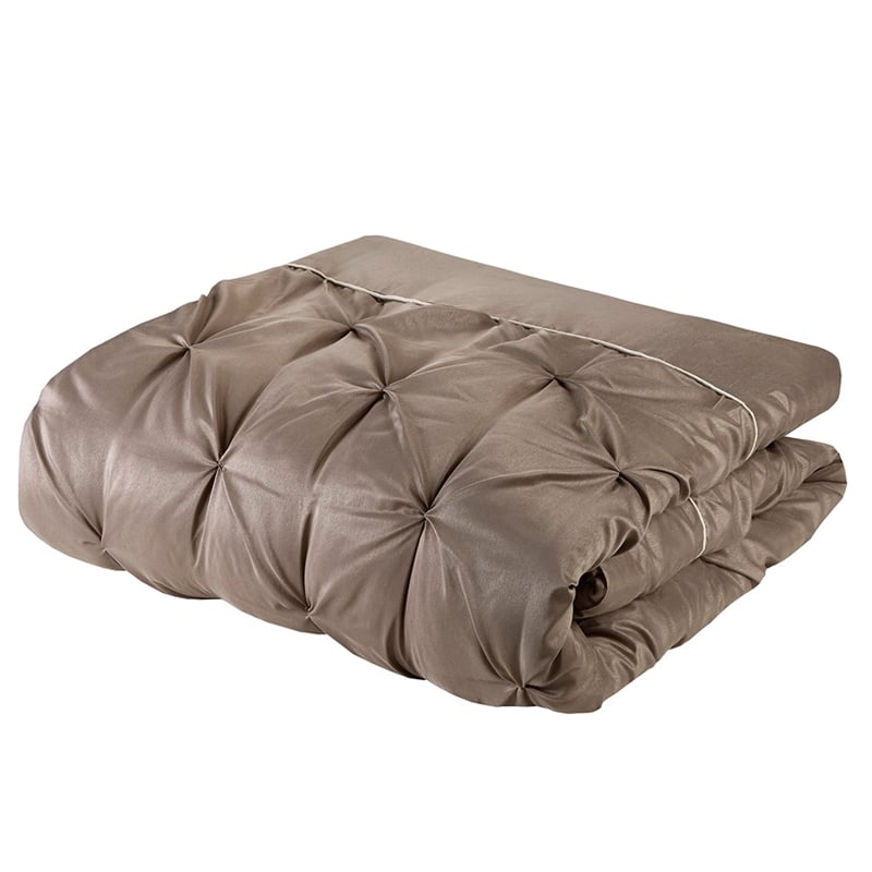 Pemberly Row Contemporary Fabric 24 Piece Room in a Bag in Taupe
