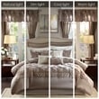 Pemberly Row Contemporary Fabric 24 Piece Room in a Bag in Taupe