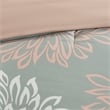 Pemberly Row Contemporary 9 Piece Comforter Set with Cotton Bed Sheets