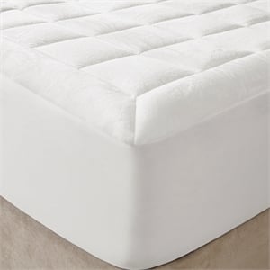 pemberly row overfilled plush down alternative waterproof mattress pad