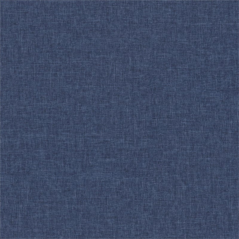 Pemberly Row Contemporary Lift Up Storage Queen Bed Frame in Blue Linen