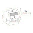 Pemberly Row Contemporary 1-Drawer Wood Nightstand in Mocha Finish
