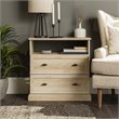 Pemberly Row Contemporary 2-Drawer Nightstand Set in White Oak