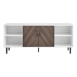 Pemberly Row Faux-Bookmatch 2-Door TV Stand for TVs up to 65