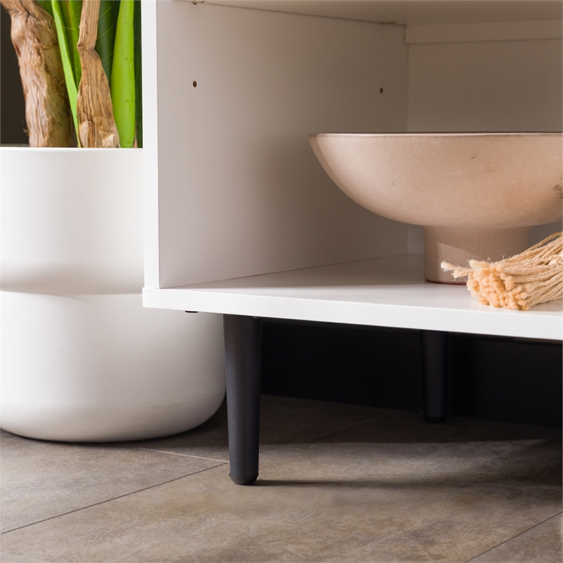 Pemberly Row Faux-Bookmatch 2-Door TV Stand for TVs up to 65