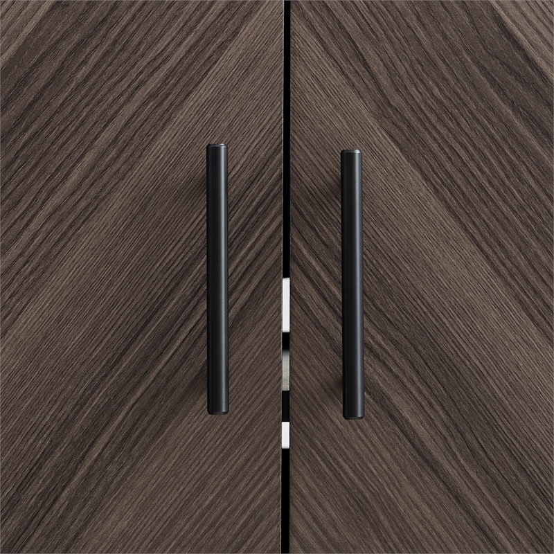 Pemberly Row Faux-Bookmatch 2-Door TV Stand for TVs up to 65