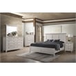 Pemberly Row 3-Drawer Transitional Birch Veneer Wood Nightstand in White