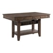 Pemberly Row Birch Veneer Wood Counter Height Island in Gray
