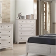 Pemberly Row 6-Drawer Solid Wood Standard Chest in Rustic White