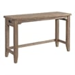 Pemberley Row Solid Pine Sandwash Bar Table Rectangular Built-in Electrical Outlets 60