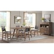 Pemberly Row Transitional Wood Woven Stool in Chestnut (Set of 2)