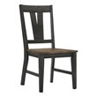Pemberly Row Transitional Wood Splat Back Chair in Brown (Set of 2)