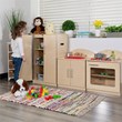 Pemberly Row 3 Piece Classic Wooden Play Kitchen Set in Natural