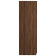 Pemberley Row Wood Walnut Wardrobe Rectangular Adjustable Shelves 71