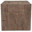 Pemberly Row Transitional Oak Wood End Table in Natural Brown