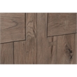 Pemberly Row Transitional Oak Wood End Table in Natural Brown