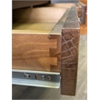 Pemberly Row Traditional Wood and Metal Writing Desk in Walnut