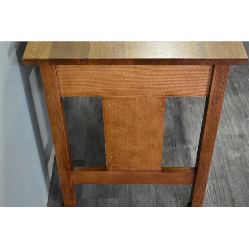 Pemberly Row Traditional Wood and Metal Writing Desk in Walnut