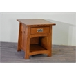 Pemberly Row Mission Solid Quarter Sawn Oak Keyhole End Table