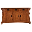 Pemberly Row Traditional Wood Console Cabinet in Cherry Finish