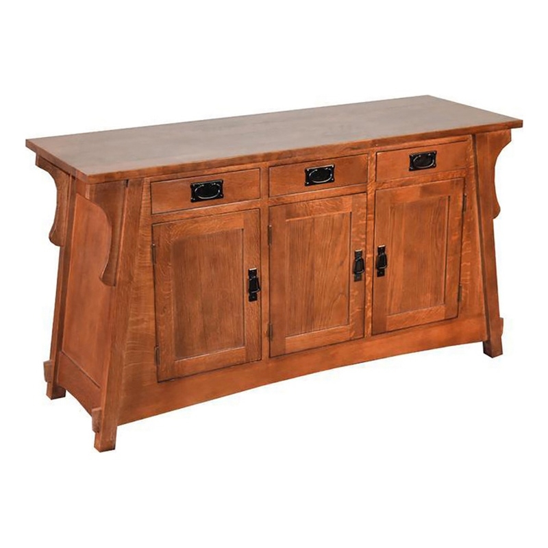 Pemberly Row Traditional Wood Console Cabinet in Cherry Finish