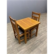 Pemberly Row Traditional Solid Wood Kitchen Table Set in Brown