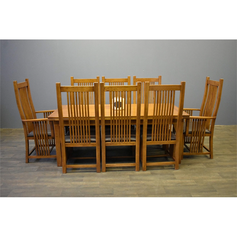 Pemberly Row Traditional Solid Wood Dining Set in Cherry Finish