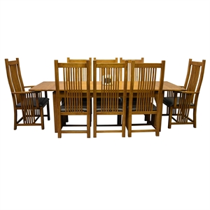 Pemberly Row Traditional Solid Wood Dining Set in Cherry Finish