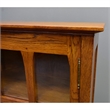 Pemberly Row Traditional Wood Display Bookcase in Cherry Finish