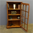 Pemberly Row Traditional Wood Display Bookcase in Cherry Finish