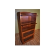 Pemberly Row Traditional 4-Stack Wood Barrister Bookcase in Cherry