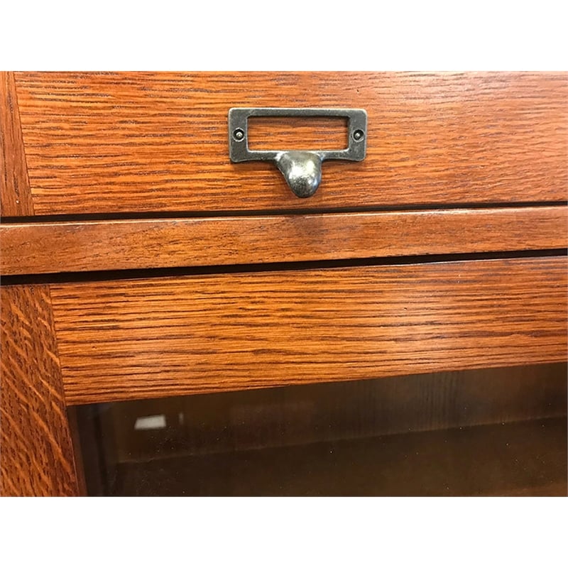 Pemberly Row Traditional 4-Stack Wood Barrister Bookcase in Cherry