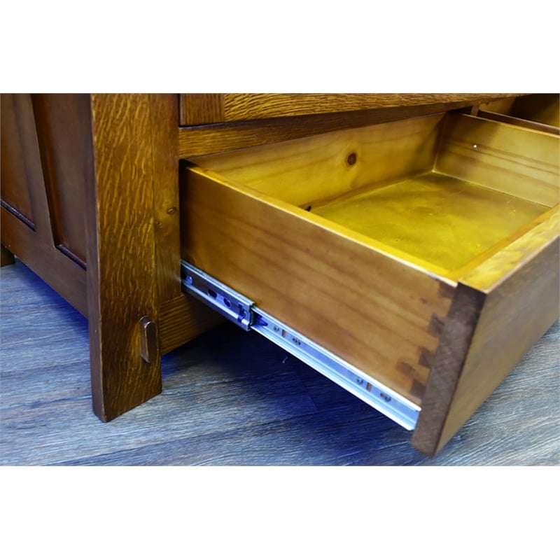 Pemberly Row Traditional Wood TV Stand for TVs up to 60