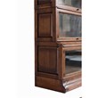 Pemberly Row Traditional 5 Stacks Wood Barrister Bookcase in Walnut
