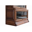 Pemberly Row Traditional 5 Stacks Wood Barrister Bookcase in Walnut
