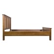 Pemberly Row Traditional Mission Solid Wood King Panel Bed in Cherry