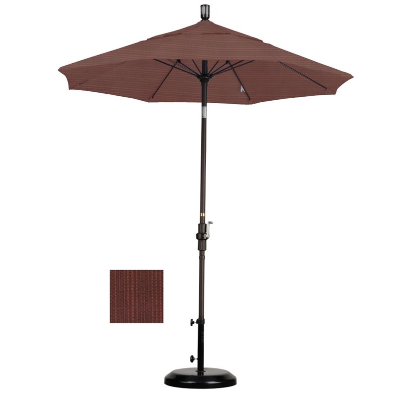 Pemberly Row 7.5' Aluminum Pole Patio Umbrella in Terrace Adobe