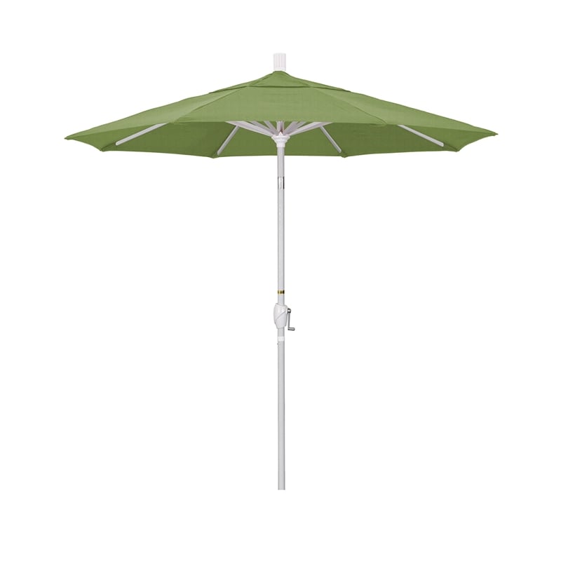 Pemberly Row 7.5' Patio Umbrella Sun brella Spectrum Cilantro/Matte White
