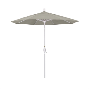 Pemberly Row 7.5' Patio Umbrella in Sun brella Spectrum Dove/Matted White