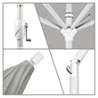 Pemberly Row 7.5' Patio Umbrella in Sun brella Granite/Matted White