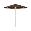 Pemberly Row 7.5' Patio Umbrella in Sun brella 2A Bay Brown/Matted White