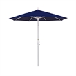 Pemberly Row 7.5' Patio Umbrella in Sun brella Navy Blue/Matted White