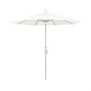 Pemberly Row 7.5' Patio Umbrella in Sun brella Canvas/Matted White