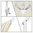 Pemberly Row 7.5' Patio Umbrella in Sun brella Canvas/Matted White