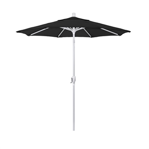 Pemberly Row 7.5' Patio Umbrella in Olefin Black/Matted White