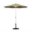Pemberly Row Contemporary 7.5' Aluminum Pole Patio Umbrella in Champagne