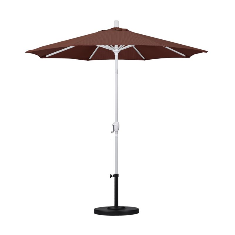 Pemberly Row 7.5' Aluminum Pole Patio Umbrella in Terrace Adobe