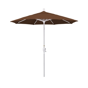 Pemberly Row 7.5' Patio Umbrella in Pacifica Mocha/Matted White