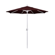 Pemberly Row 7.5' Patio Umbrella in Pacifica Burgundy/Matted White