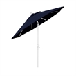 Pemberly Row 7.5' Patio Umbrella in Pacifica Navy Blue/Matted White